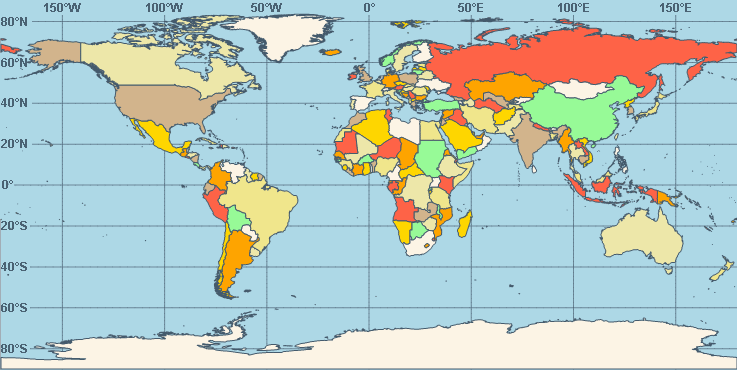 world map with parallels and meridians Map Arcs world map with parallels and meridians