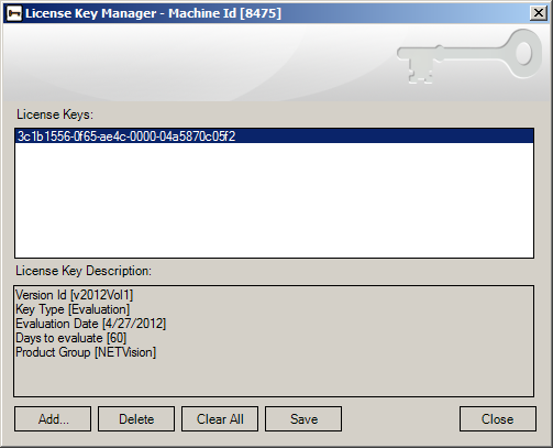 Visual micro license key
